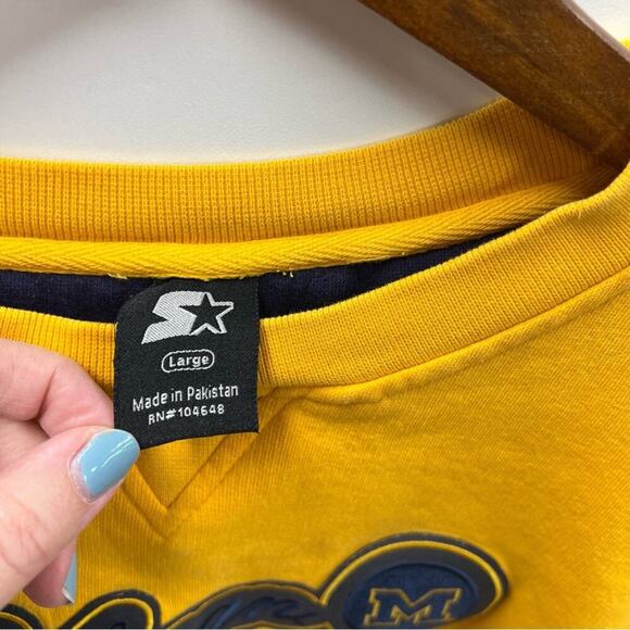 University of Michigan Gold Crewneck Cropped - Picture 4 of 6